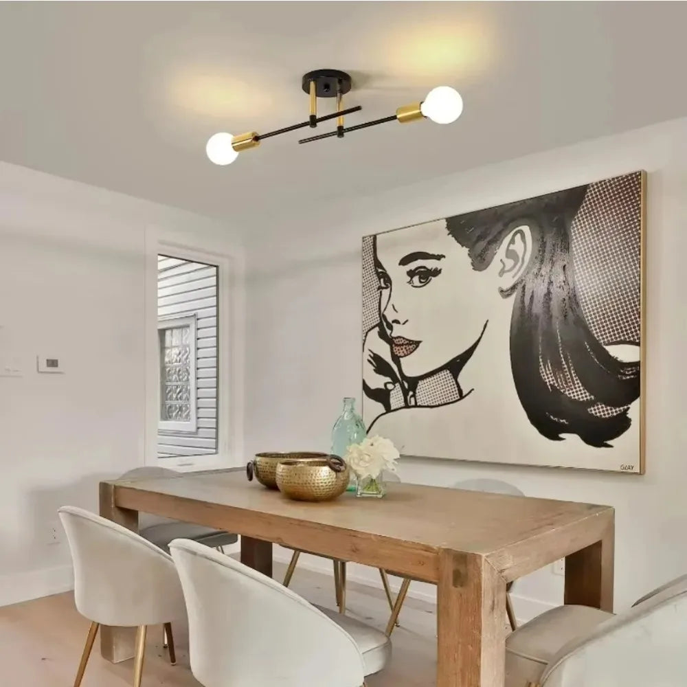Simple Flush Mount Ceiling Chandelier
