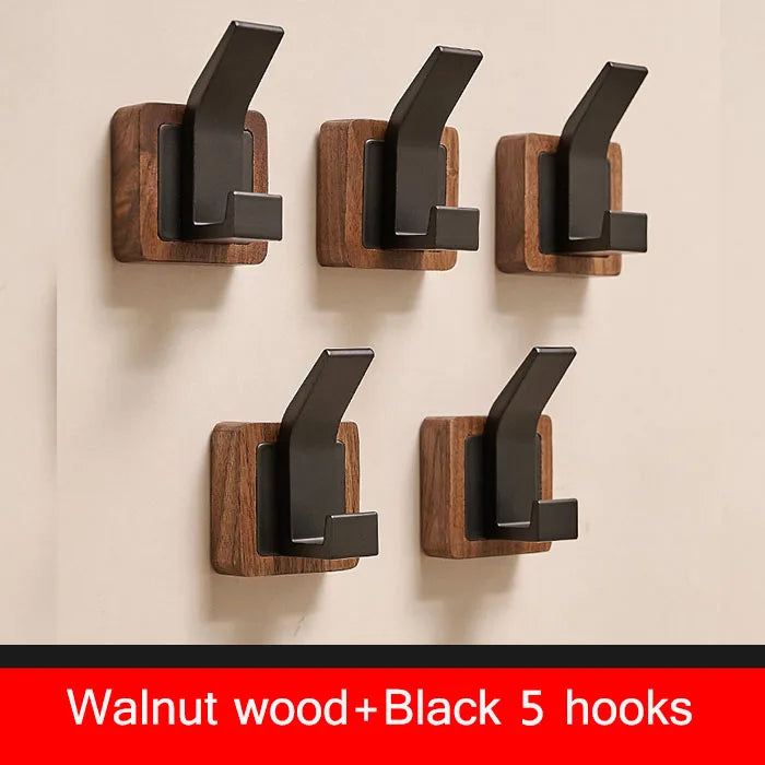 Walnut Wood Wall Coat Hook
