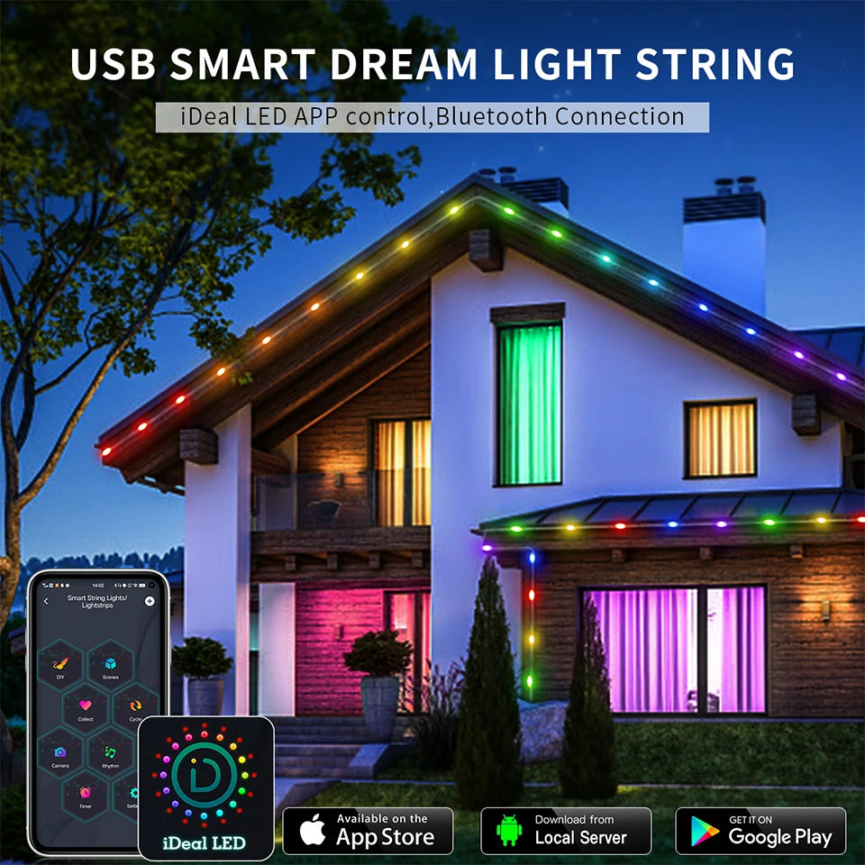 Bluetooth RGBIC Dreamcolor Fairy Lights