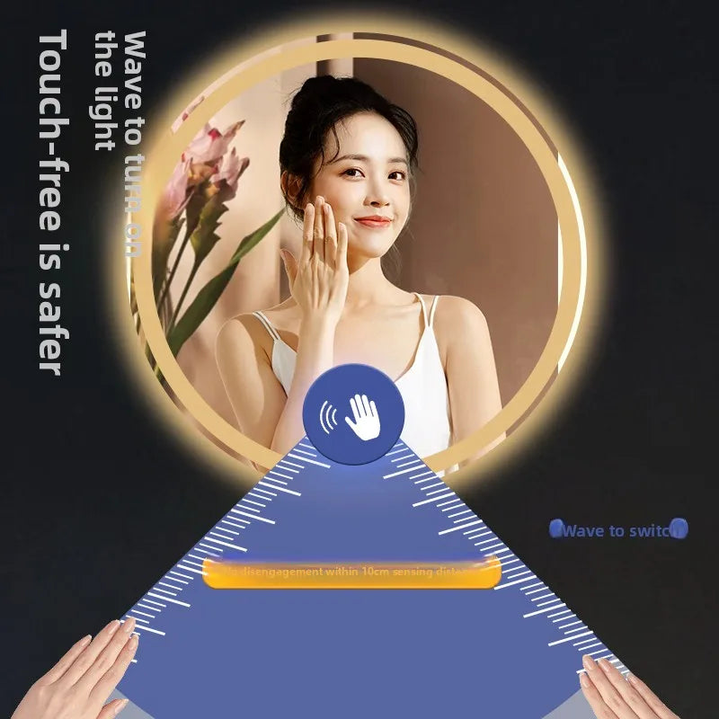 Smart Anti-Fog Round Vanity Mirror