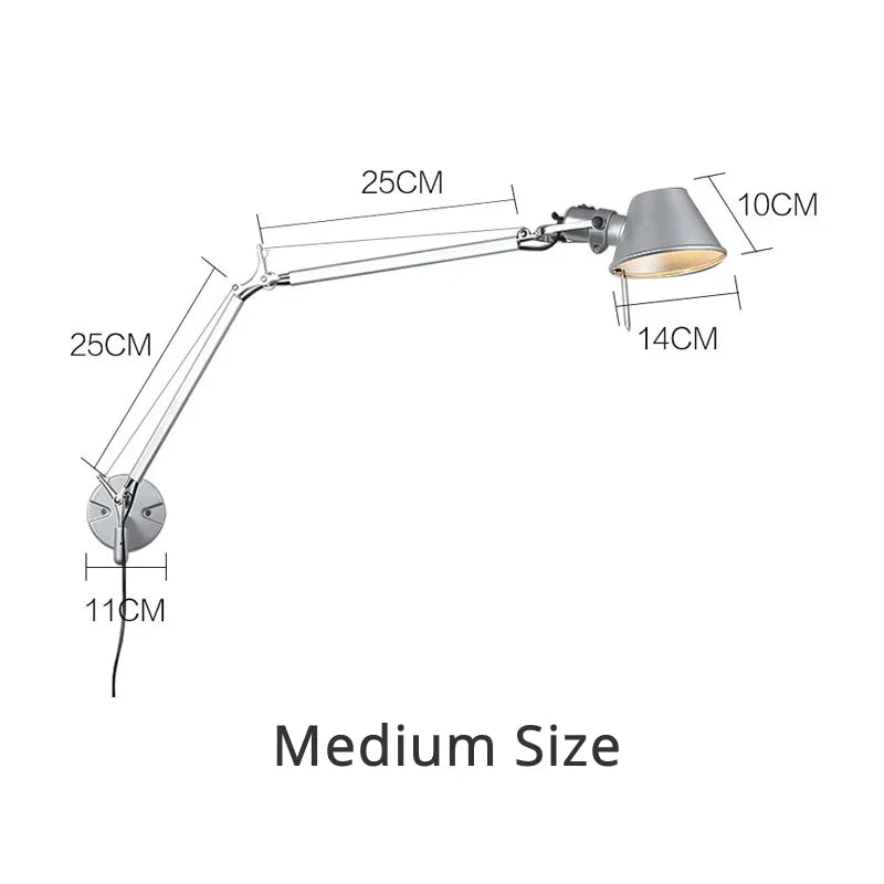 Telescopic Swing Arm Wall Lamp