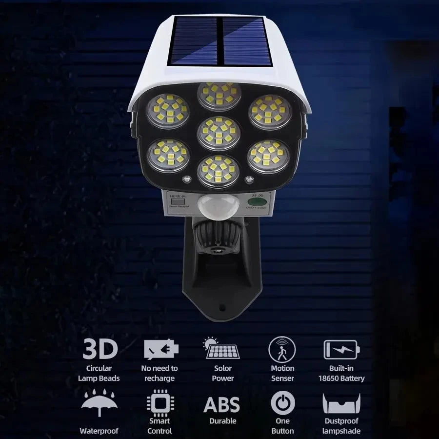 Solar Motion Sensor Security Floodlight