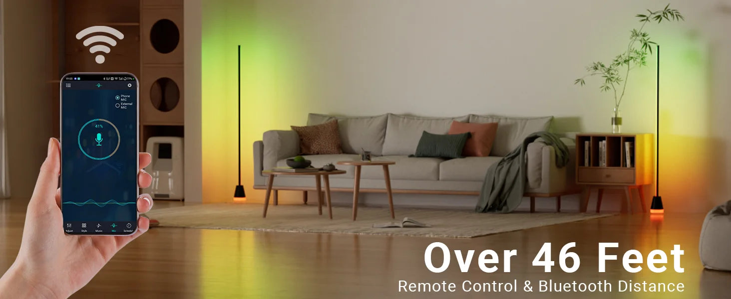 Smart RGB LED Corner Lamp 160cm