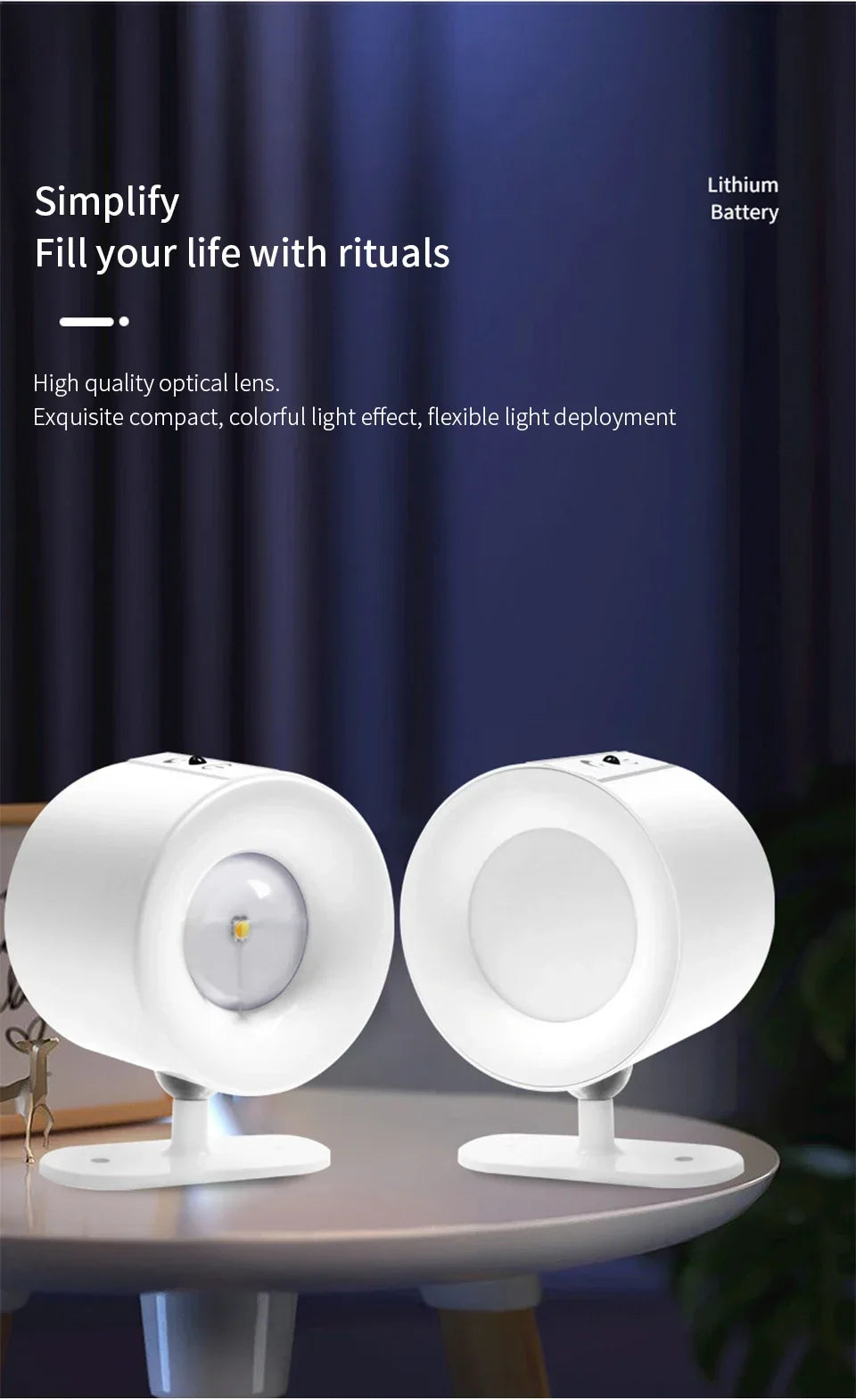 Mini Magnetic Dual Head Wall Light