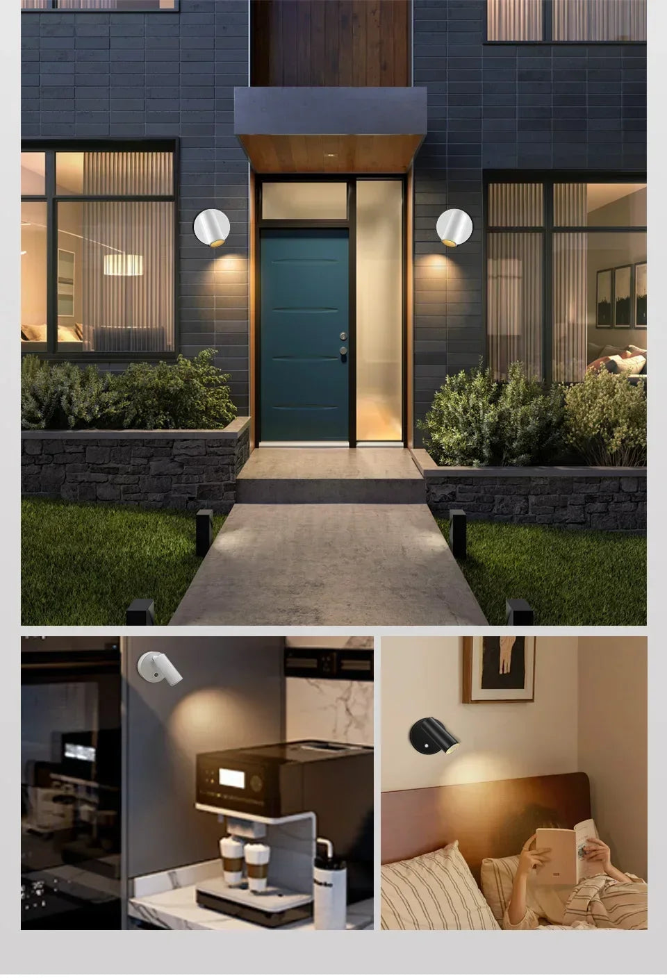 Touch Sensor USB Rechargeable LED Wall Lamp