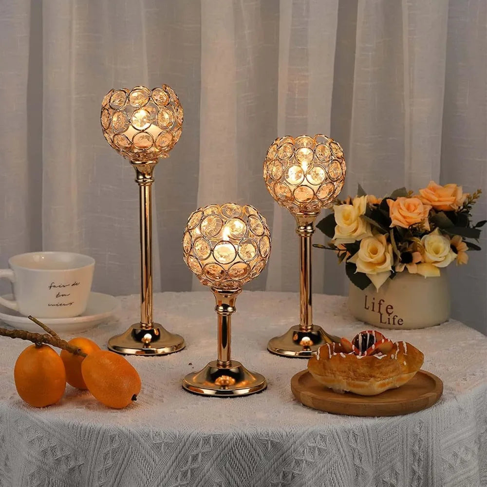 Crystal Tealight Candle Holders