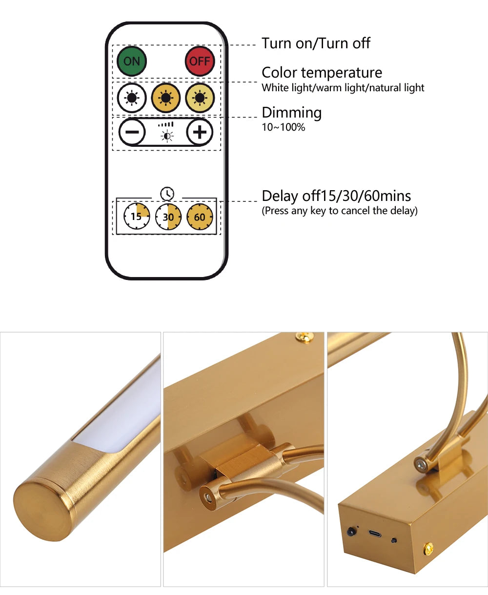 Rechargeable Picture Light with Remote