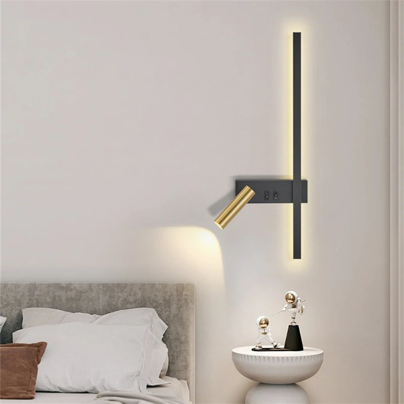 Wall lamp Nordic modern creative led simple living room sofa background