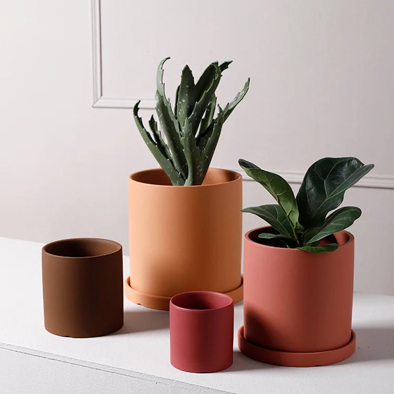Nordic Style Ceramic Succulent Flower Pot Decorative Vase