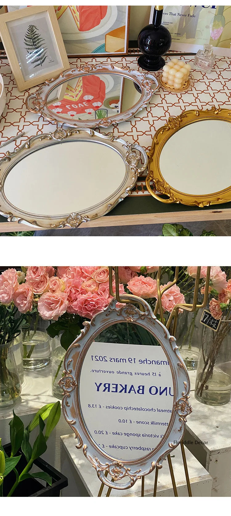 European Oval Decorative Tray