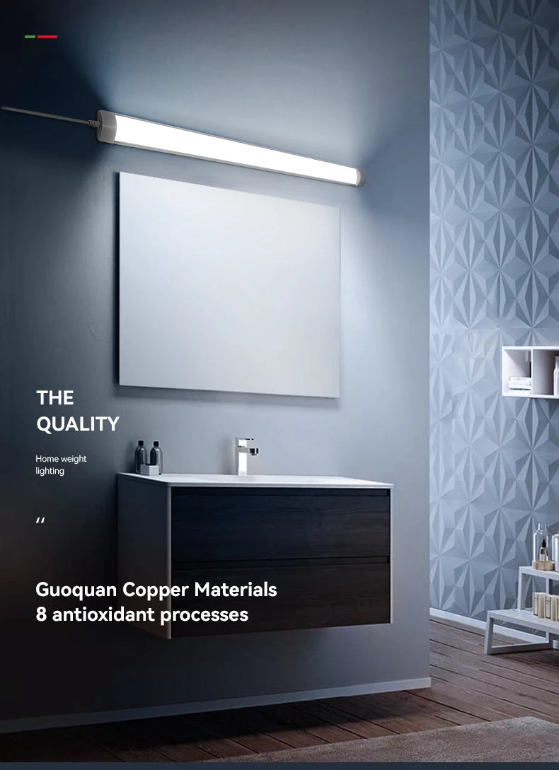 LED Tube Mirror Vanity Light