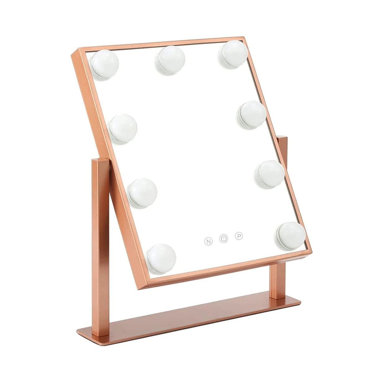 Hollywood Vanity Mirror with 9 LED Bulbs, 360 Rotating