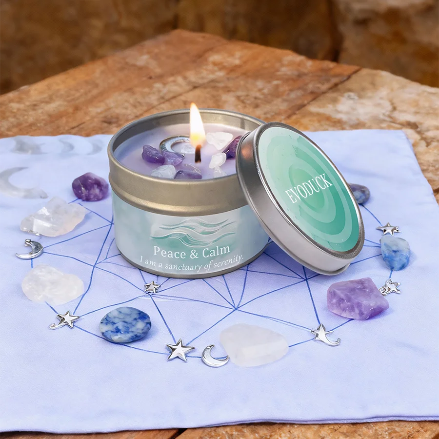 Law of Attraction Peace Ritual Candle, Lavender & Chamomile Aroma