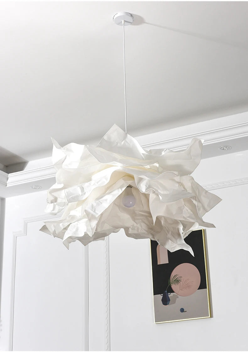 White Paper Cloud Pendant Light