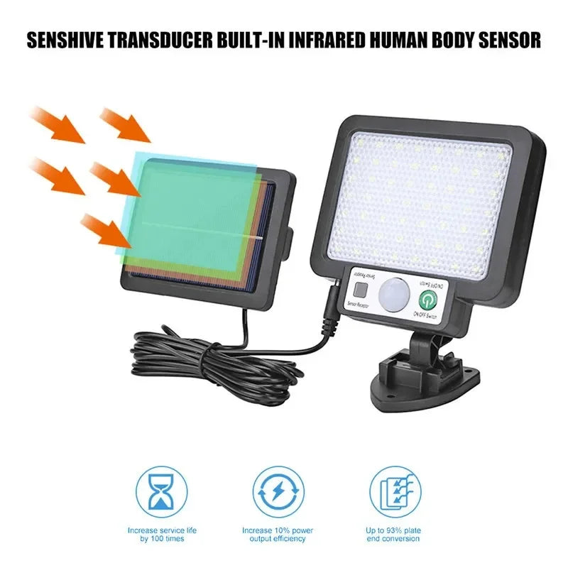 COB Solar Split Wall Light