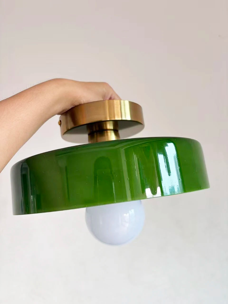 Nordic Vintage Glass Globe Ceiling Light