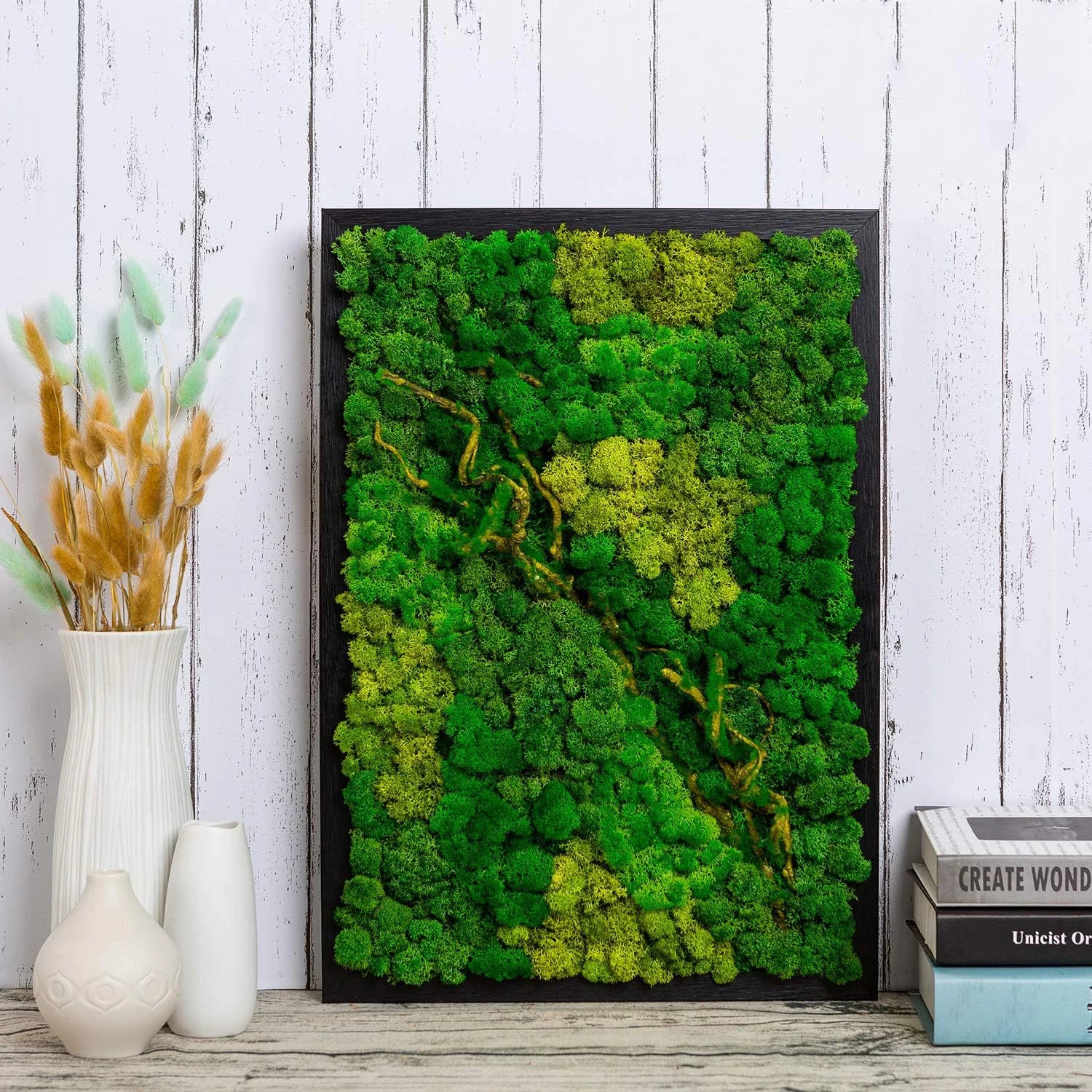 200g Artificial Green Plants Mini Landscape Eternal Life Moss