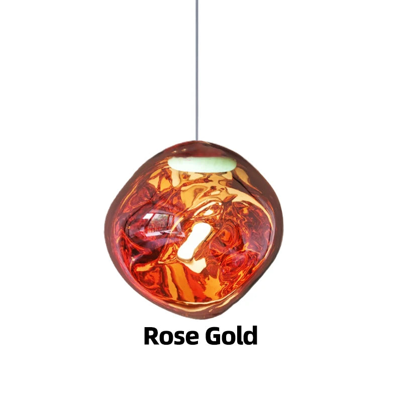 Modern Lava Ripple LED Chandelier