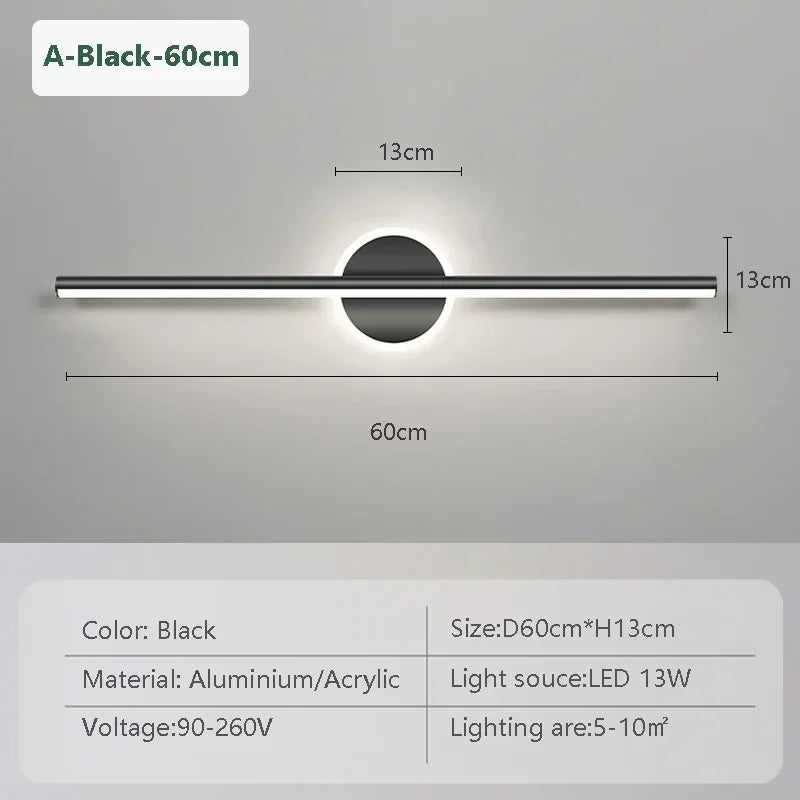 Modern Mirror Strip Wall Light