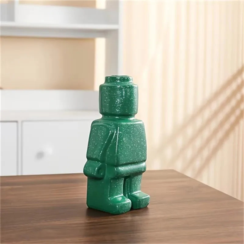 Nordic Ceramic Robot Vase