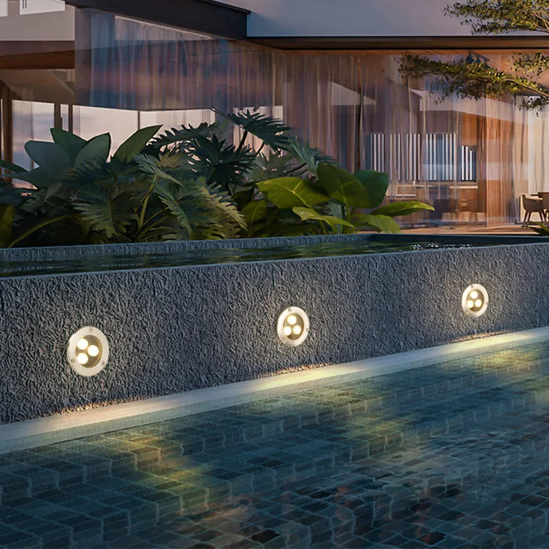Round Recessed Garden Ground Light