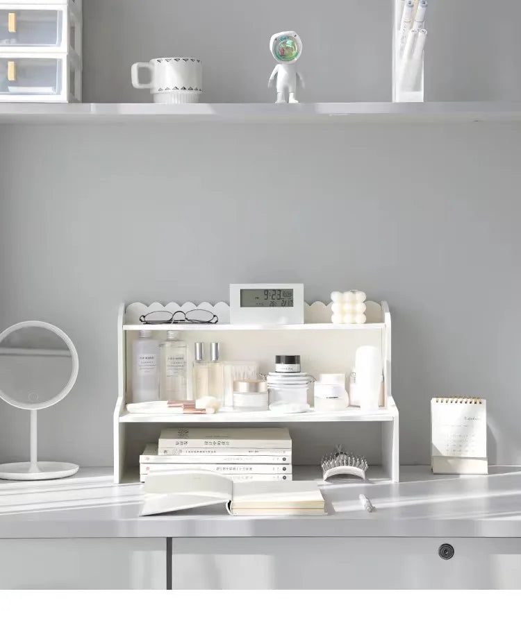 Two Layer Desktop Organizer Shelf