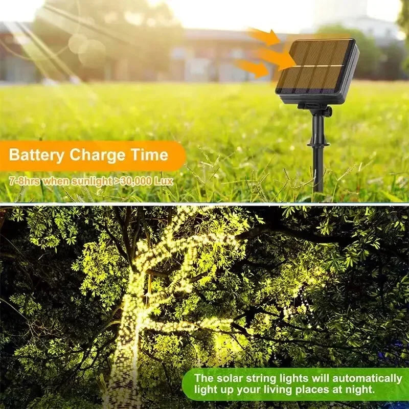 Solar Fairy Wire String Lights