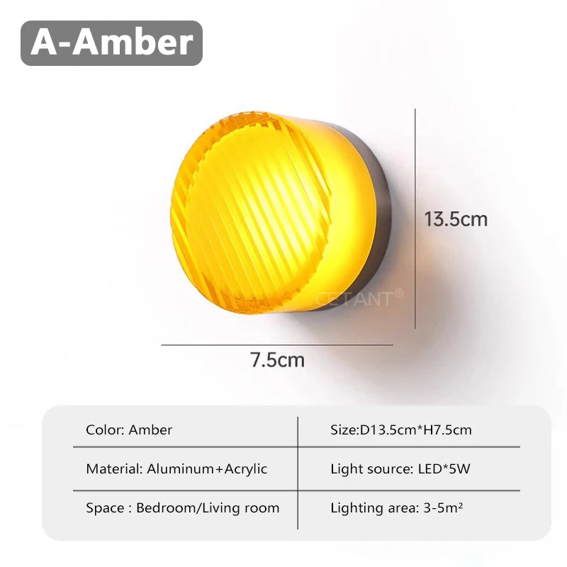 Amber Jelly Decorative Wall Sconce