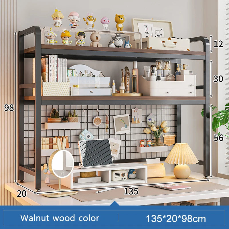 Grid Bookshelf Desktop Storage Rack
