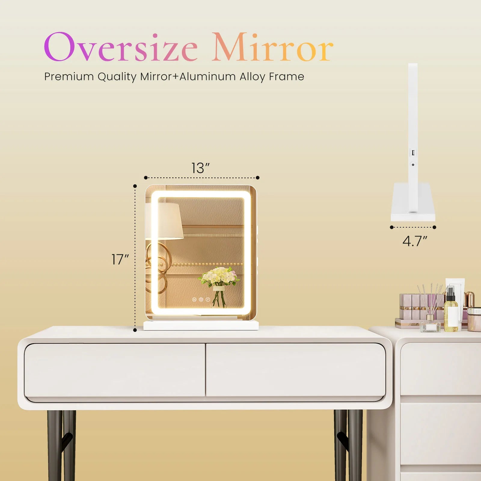 Aluminum Frame Vanity Mirror