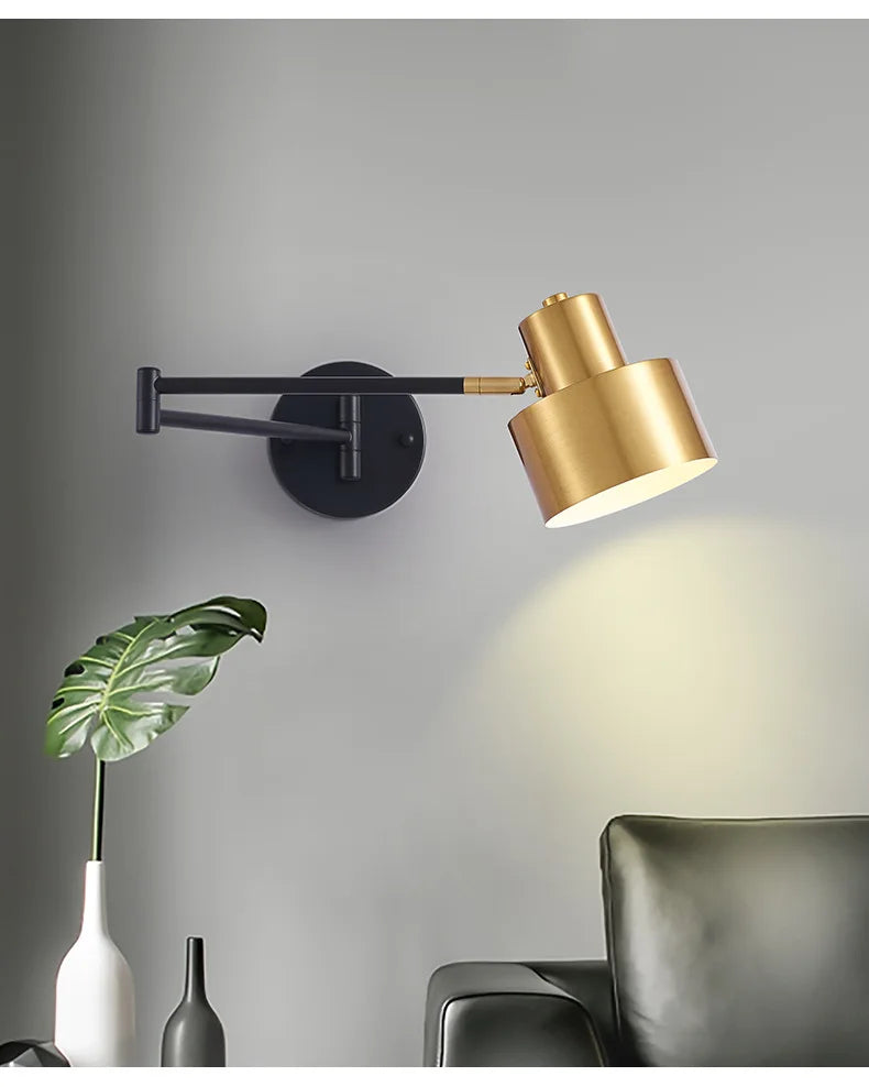 Long Arm Adjustable Wall Sconce