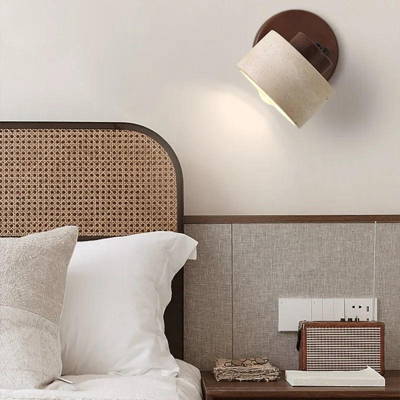 Yellow Cave Stone Wall Sconce