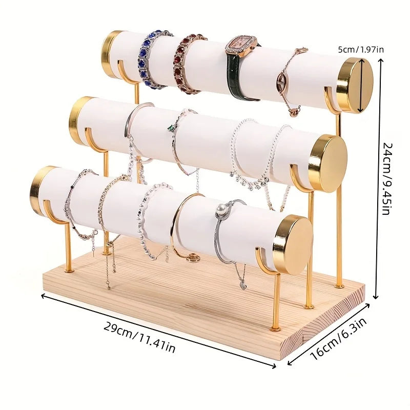 Wooden Jewelry Display Stand
