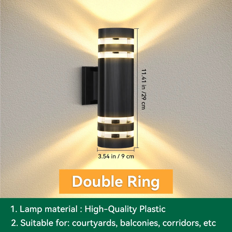 E27 Outdoor Up And Down Wall Sconce