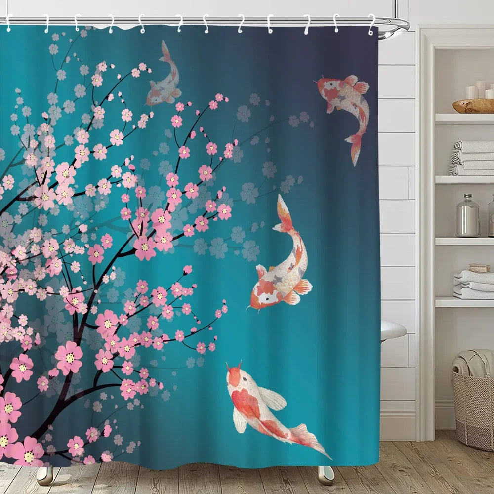 Japanese Sakura Shower Curtain
