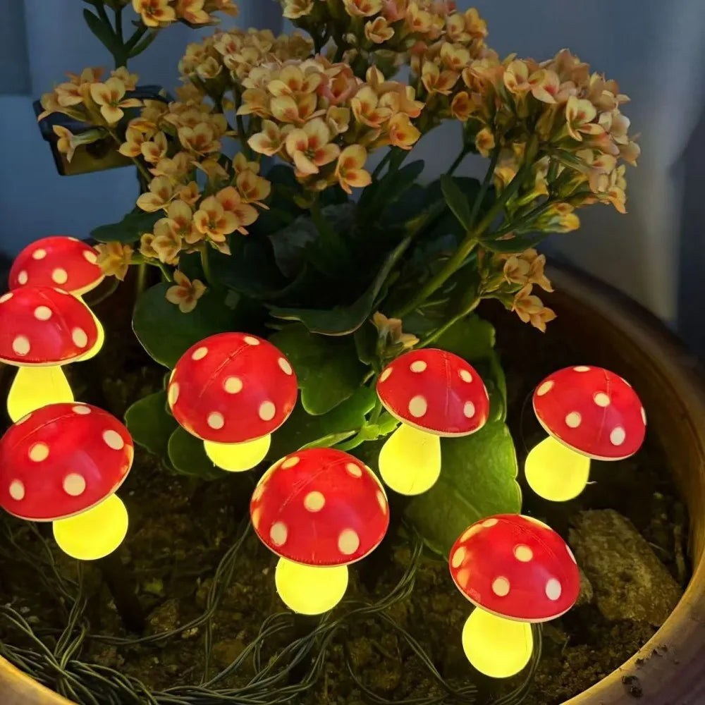 Solar Mushroom Garden Stake Lights