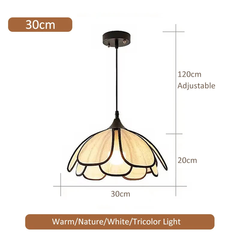 Hand-Woven Lotus Flower Chandelier