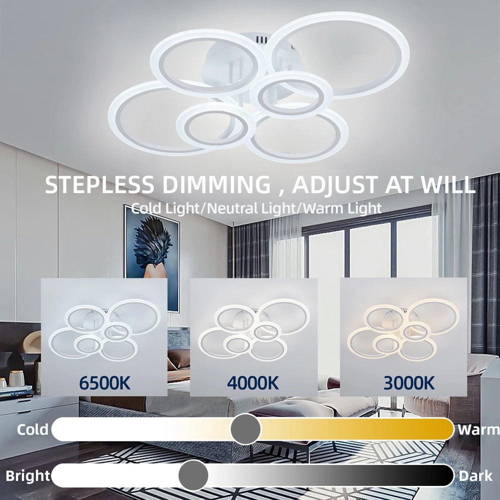 Modern LED Ring Chandelier