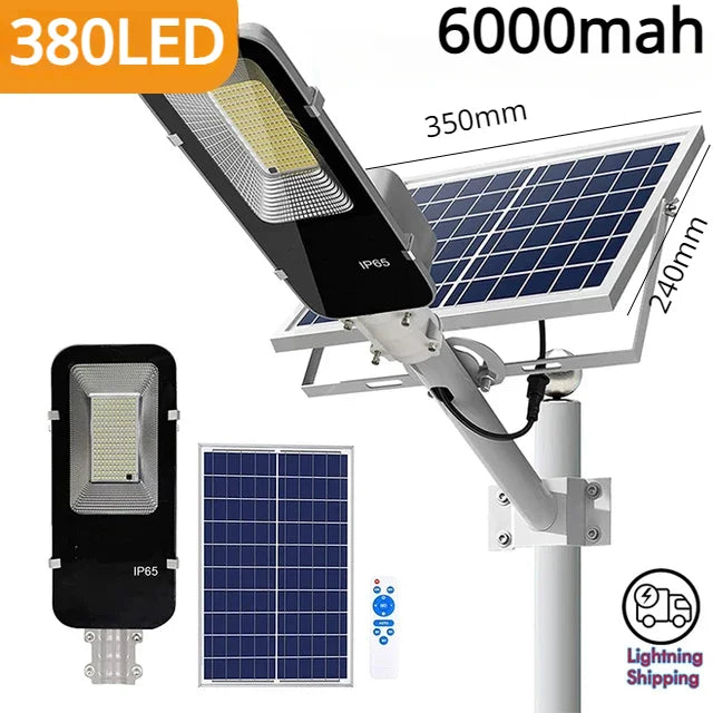 200W Powerful Solar Light Outdoor Solar Street Light 6000mah Waterproof