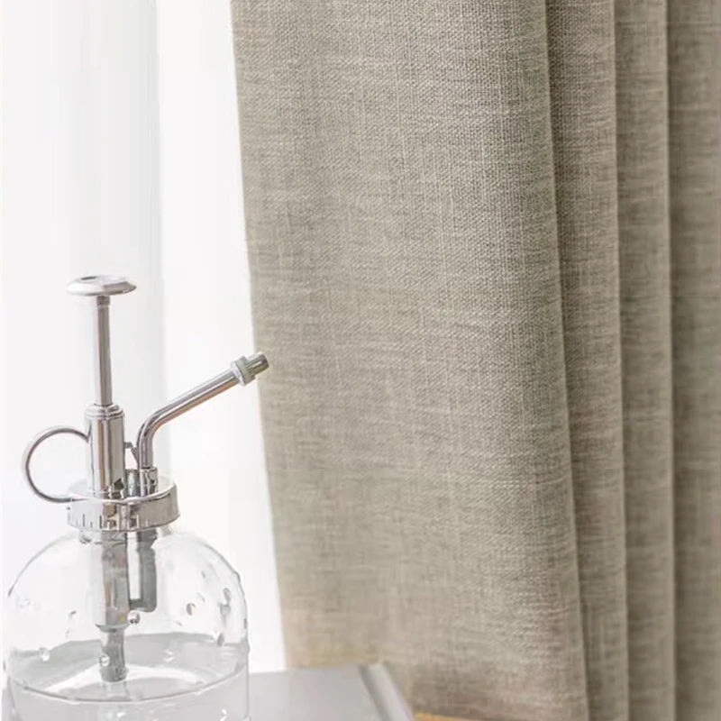 Linen Blackout Curtain Panel