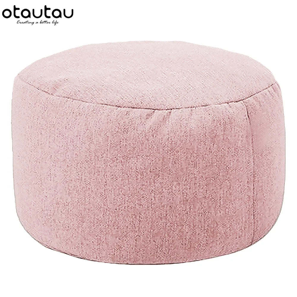 Linen Bean Bag Pouf