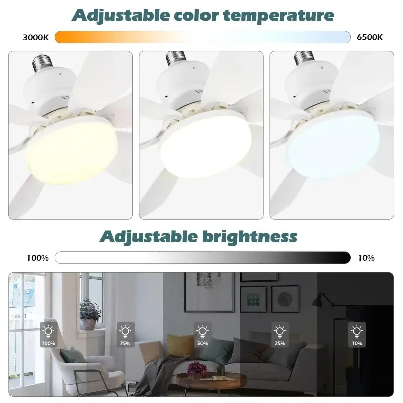 Compact LED Ceiling Fan Light