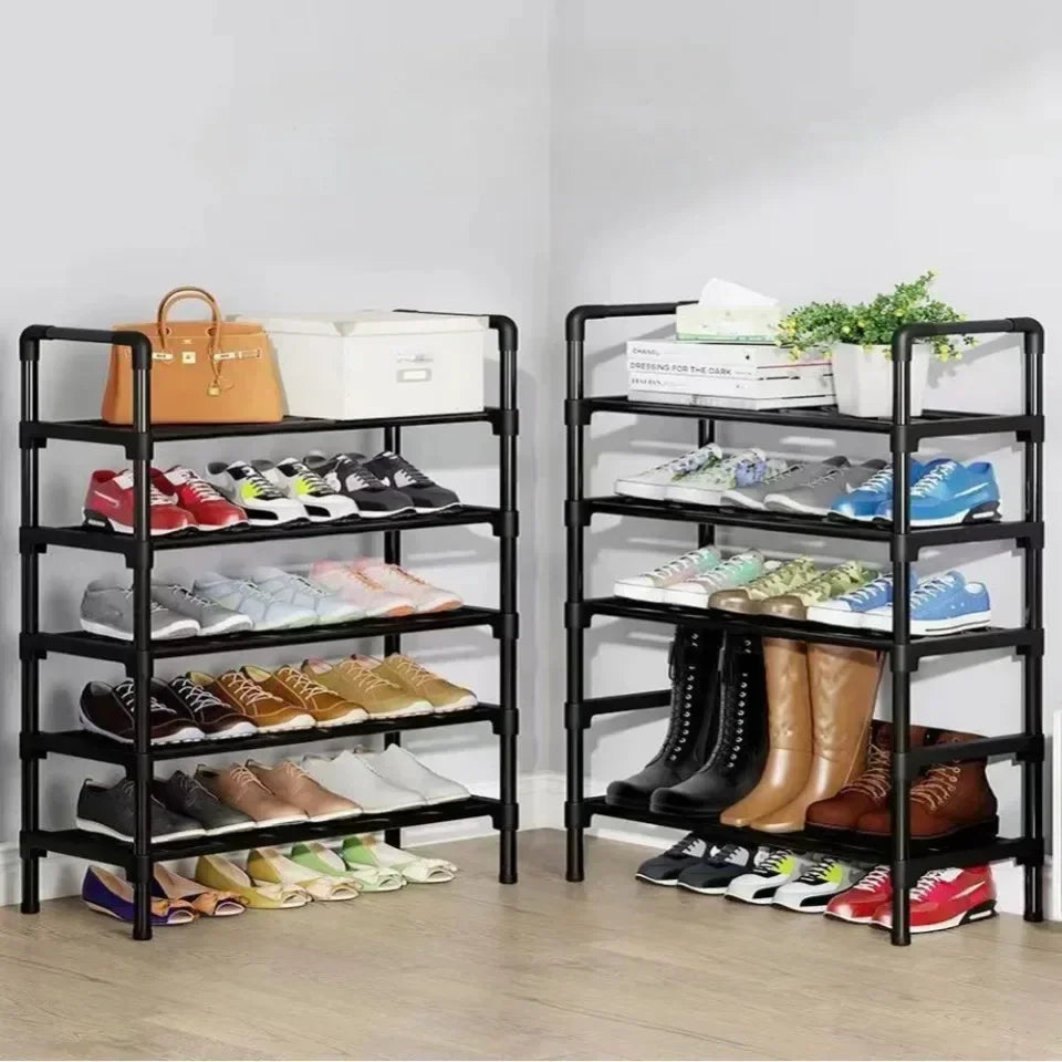 Shoes Organizer Multilayer Shoe Rack Metal Housing Entrance Rental Shelf Space Saving For Living Room And Dormitory Shoe Rack