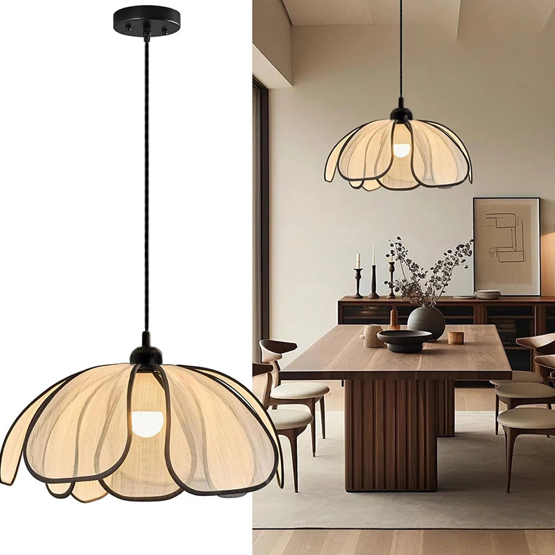 Hand-Woven Lotus Flower Chandelier