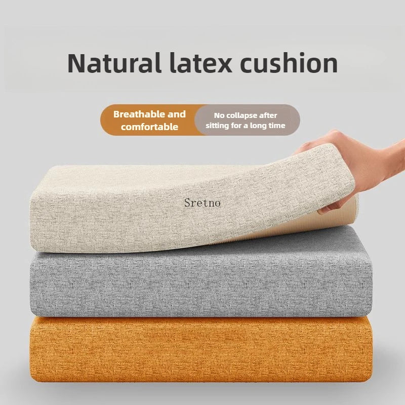 Natural Latex Cushion Student Classroom Stool Cushions Thickened Office Chair Cushion Sofa Floor Cushions Backrest Cojines 50x50