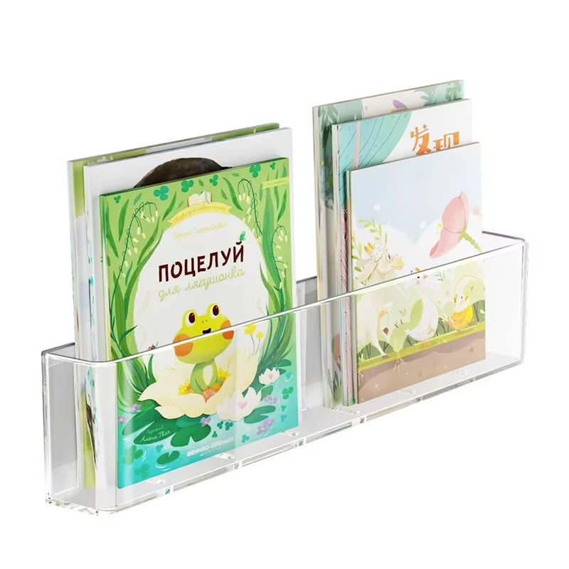 Wall Mounted Book Display Shelf