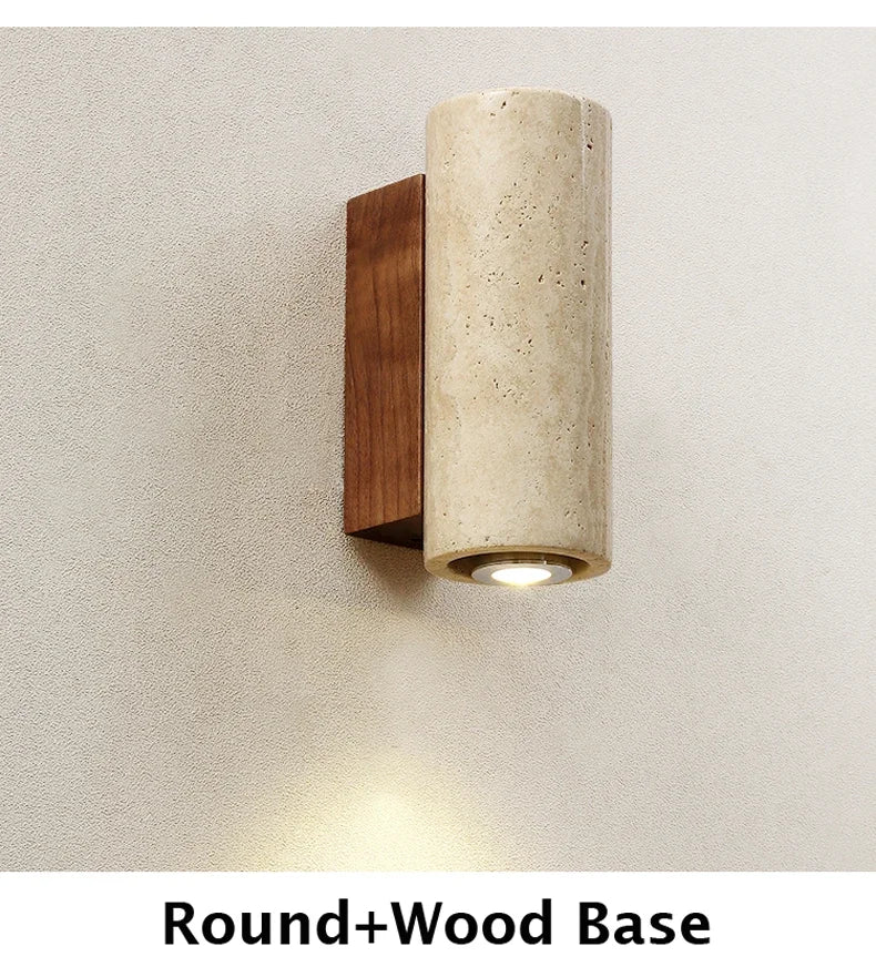 Travertine Wabi Sabi Wall Lamp