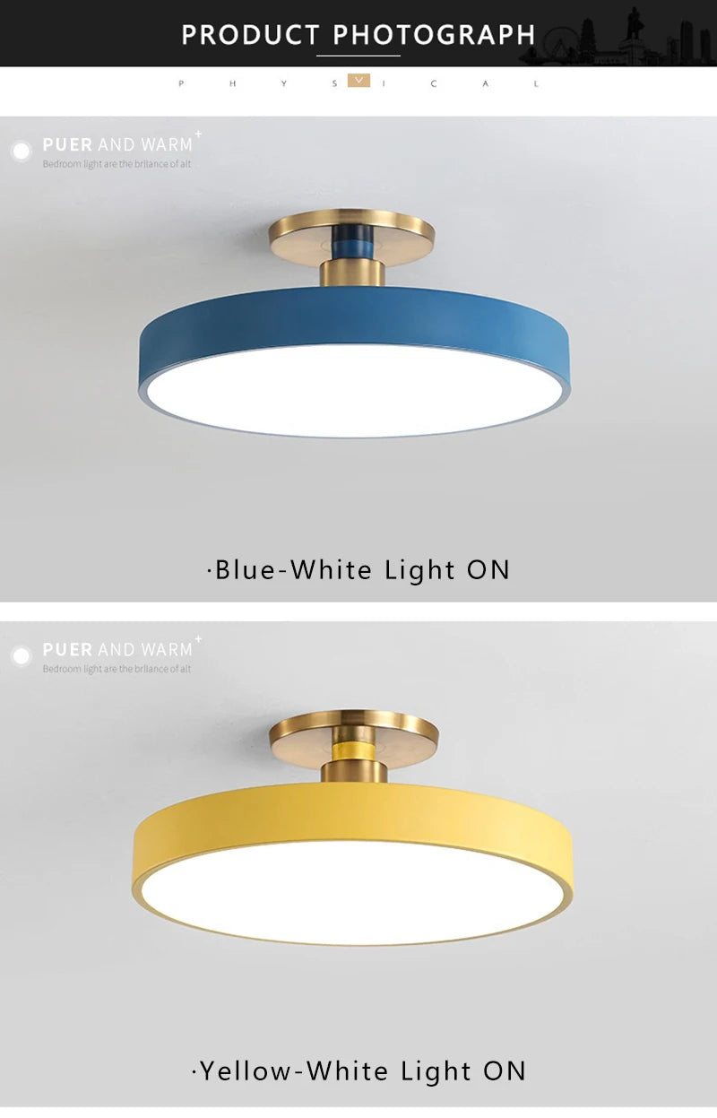 Macaron Round LED Ceiling Light