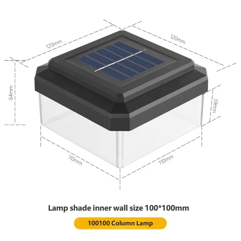 Waterproof Solar Post Cap Light