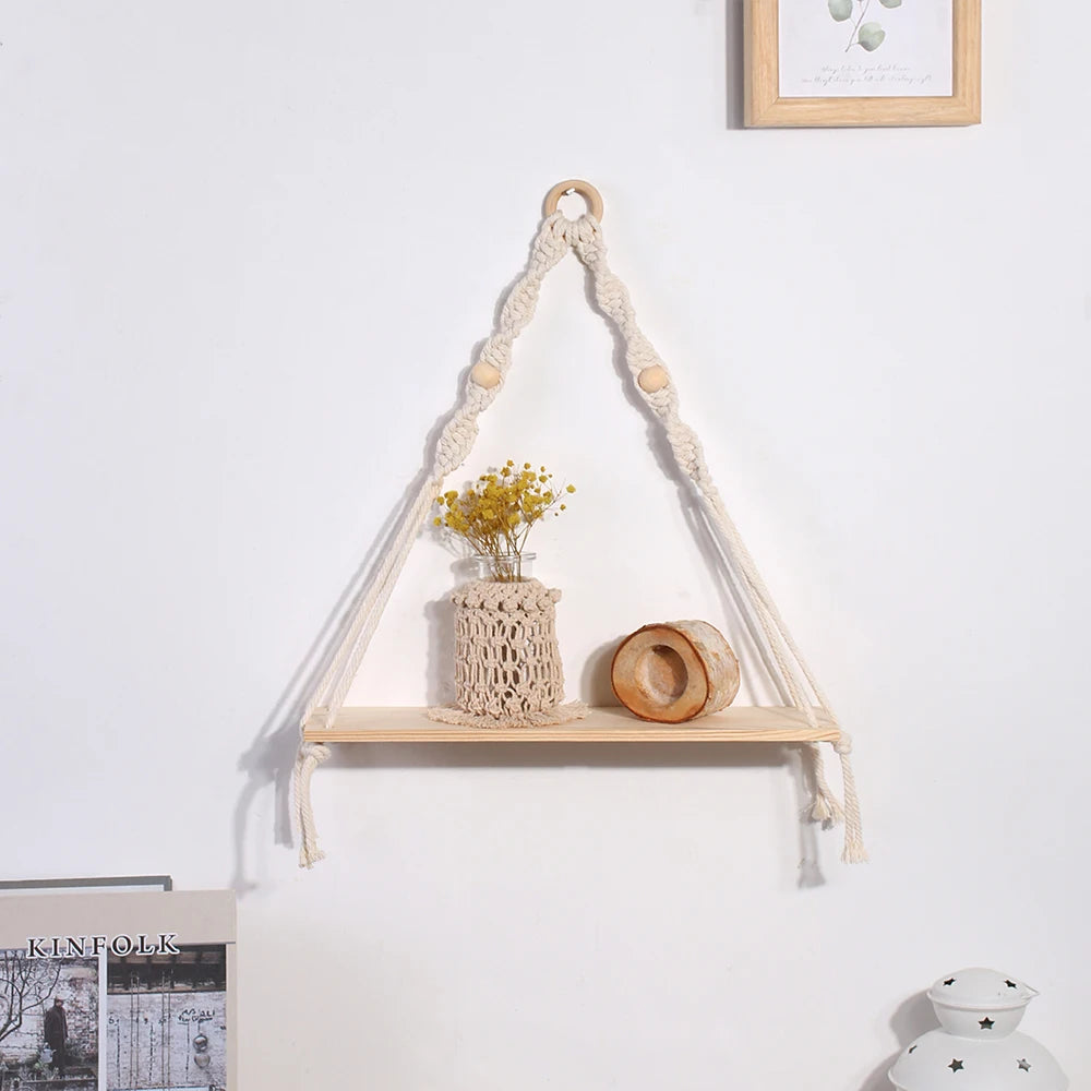 Macrame Wall Hanging Shelf